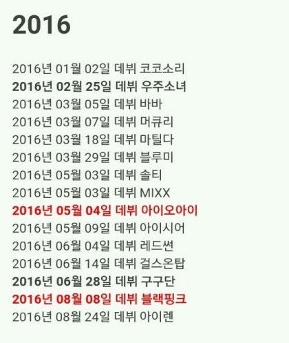 “걸그룹의 노고를 치하합니다” 뜨고 진 걸그룹 리스트 보니… | 인스티즈