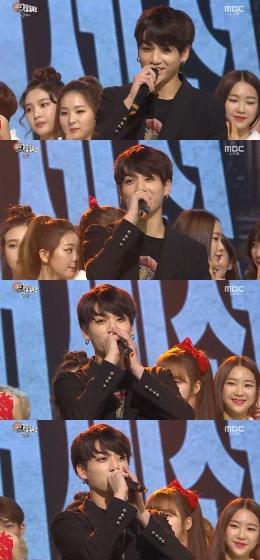 방탄 정국 "미성년자 탈출, 성숙한 모습 보여드리겠다" [MBC가요대제전] | 인스티즈