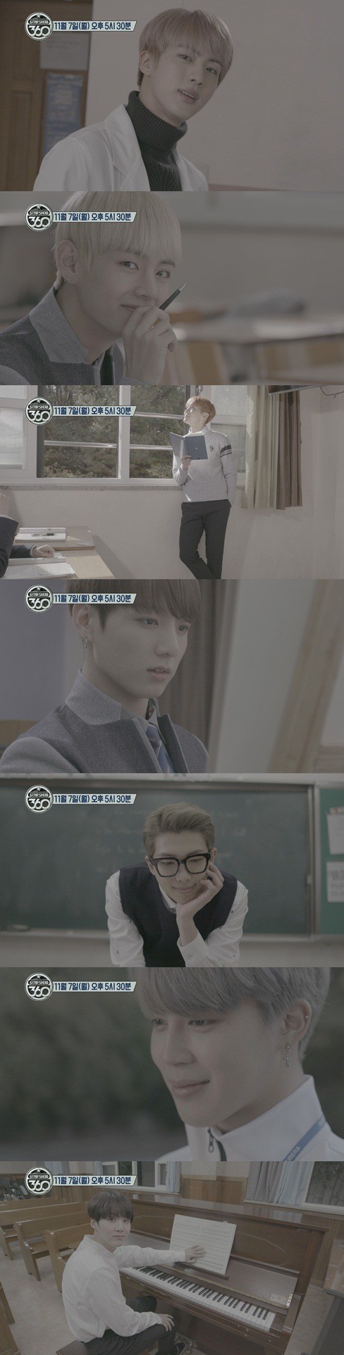 ‘스타쇼360’ 방탄소년단, 상상 학교 로맨스 주인공 변신 ‘설렘주의’