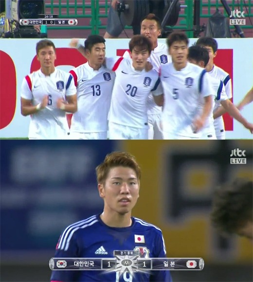 [동아시안컵한일전] 한국, 일본에게 아쉬운 1-1 무승부…선두 유지 | 인스티즈